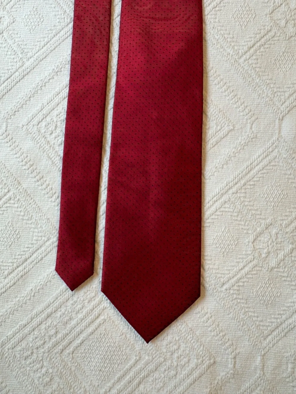 Jos. A. Bank Executive Collection Red Patterned Silk Extra Long Tie